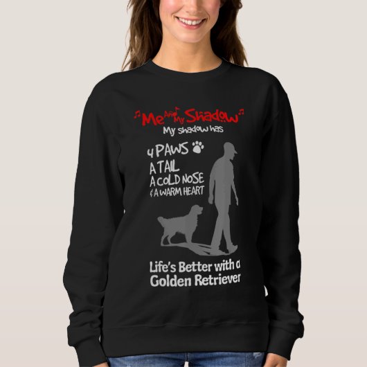 Sweatshirt Moi Et Mon Shadow Golden Retriever (Devant)
