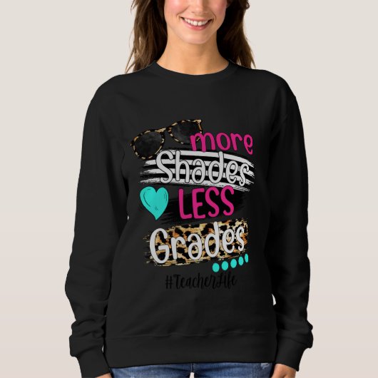 Sweatshirt Moins de grade Plus de nuances Lunettes de soleil (Devant)