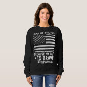 Sweatshirt Mois De La Terre Militaire De Libre Parce Que Mon (Devant entier)