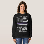 Sweatshirt Mois De La Terre Militaire De Libre Parce Que Mon (Devant entier)