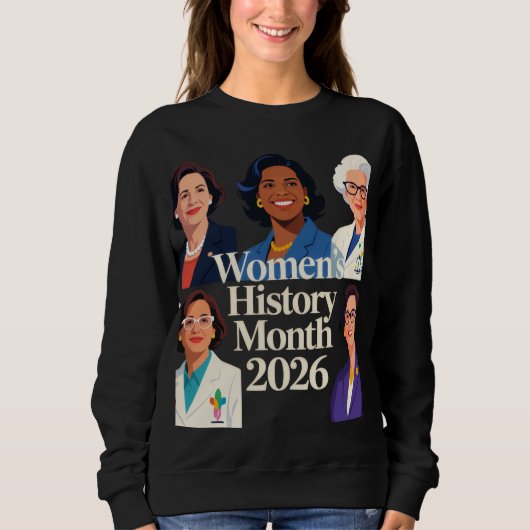 Sweatshirt Mois de l'histoire des femmes 2026 (Devant)