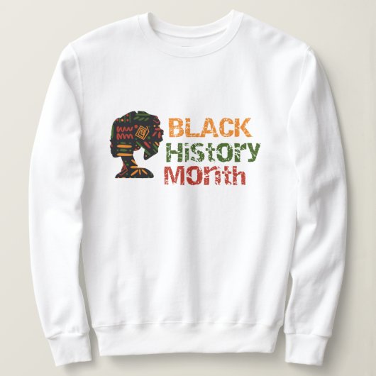 Sweatshirt Mois de l'histoire des Noirs  (Design devant)