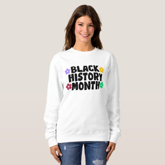 Sweatshirt Mois de l'histoire des Noirs (Devant entier)