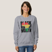 Sweatshirt Mois de l'histoire des Noirs (Devant entier)