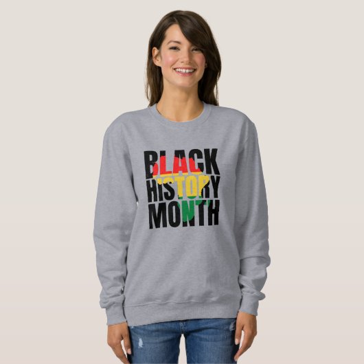 Sweatshirt Mois de l'histoire des Noirs (Devant entier)