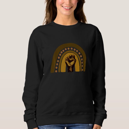 Sweatshirt Mois de l'histoire des Noirs 2022 Bhm Melanin Powe (Devant)