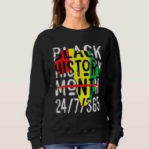 Sweatshirt Mois de l'histoire des Noirs 247365 Carte de l'Afr