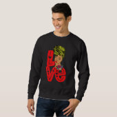 Sweatshirt Mois de l'histoire des Noirs Pajama Amour Africain (Devant entier)