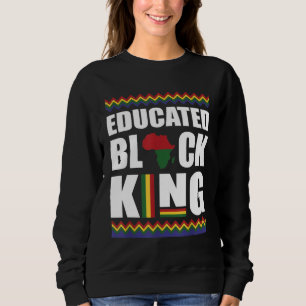 Sweatshirt Mois de l'histoire des Noirs Roi Noir instruit Aam