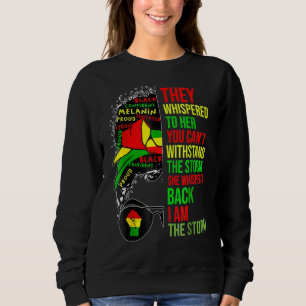Sweatshirt Mois De L'Histoire Noire Africaine Femme Afro Je S