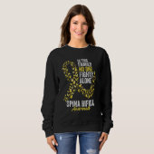 Sweatshirt Mois de sensibilisation à la Spina Bifida Papillon (Devant entier)