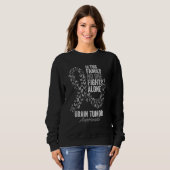 Sweatshirt Mois de sensibilisation à la tumeur cérébrale Papi (Devant entier)