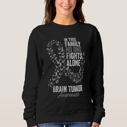 Sweatshirt Mois de sensibilisation à la tumeur cérébrale Papi (Devant)