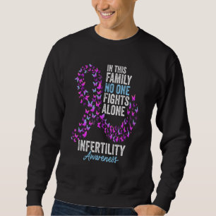 Sweatshirt Mois de sensibilisation à l'infertilité Papillons