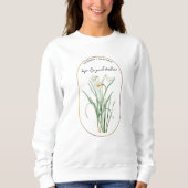 Sweatshirt Mois des fleurs de naissance Décembre Anniversaire (Devant)