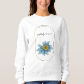 Sweatshirt Mois des fleurs de naissance Juillet Anniversaire (Devant)