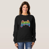 Sweatshirt Mois Gay pride de Gamer Rainbow Lgbt (Devant entier)