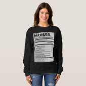 Sweatshirt Mois Information sur la nutrition Problème Résoudr (Devant entier)