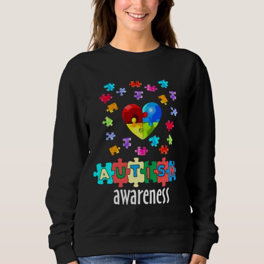 Sweatshirt Mois sensibilisation sur l'autisme (Devant)