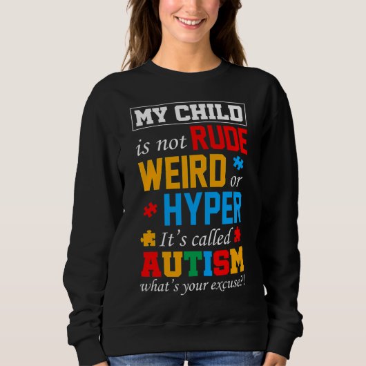 Sweatshirt Mois sensibilisation sur l'autisme (Devant)