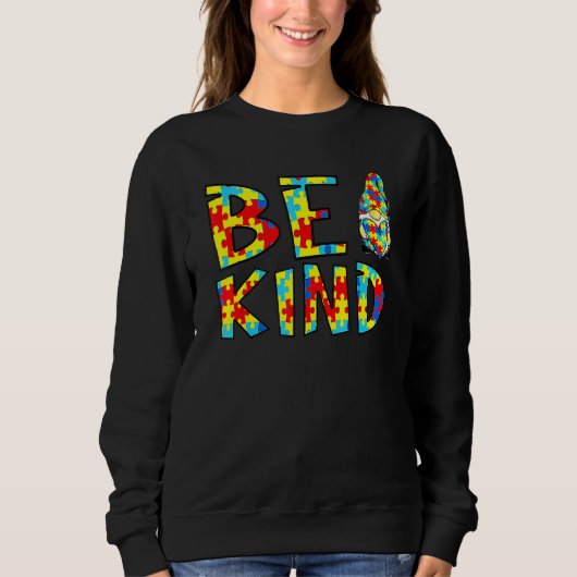 Sweatshirt Mois sensibilisation sur l'autisme Avril Acceptati (Devant)