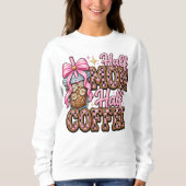 Sweatshirt moitié maman, moitié café (Devant)