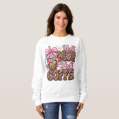 Sweatshirt moitié maman, moitié café (Devant entier)