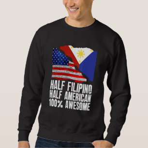 Sweatshirt Moitié philippin demi-américain Pinoy Philippines