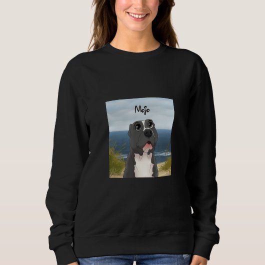 Sweatshirt Mojo the Pitbull (Devant)