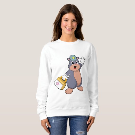 Sweatshirt Mole as Nurse with First aid kit.PNG (Devant entier)