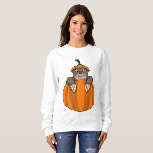 Sweatshirt Mole avec Citrouille (Devant entier)