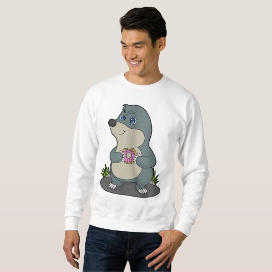 Sweatshirt Mole avec Donut (Devant entier)