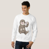 Sweatshirt Mole avec ver de terre (Devant entier)