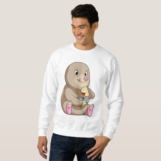 Sweatshirt Mole comme joueur avec Joystick (Devant entier)