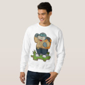 Sweatshirt Mole comme randonneur avec sac à dos (Devant entier)