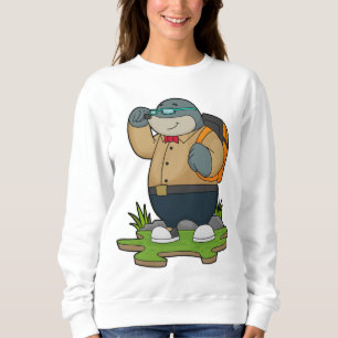 Sweatshirt Mole comme randonneur avec sac à dos