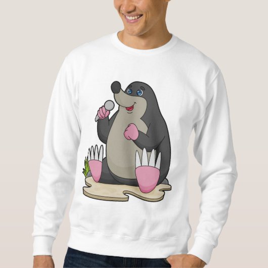 Sweatshirt Mole en chanteur avec microphone (Devant)
