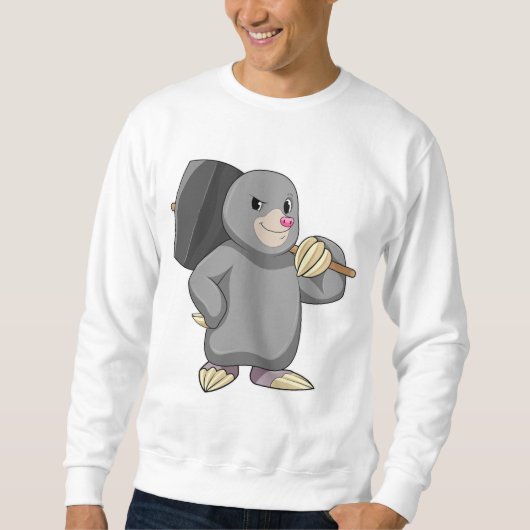 Sweatshirt Mole en Handyman avec Hammer (Devant)