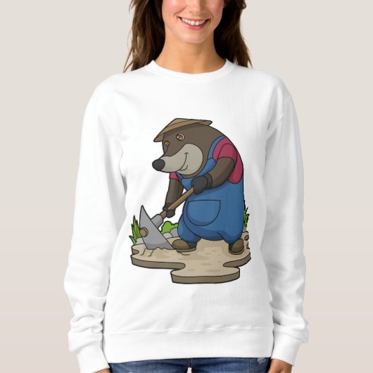 Sweatshirt Mole en tant qu'agriculteur (Devant)