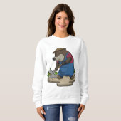 Sweatshirt Mole en tant qu'agriculteur (Devant entier)