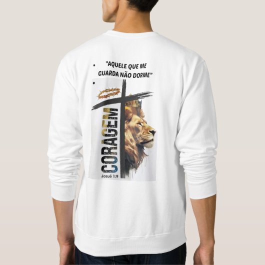 Sweatshirt Moletom "Aquele que me guarda não dorme" (Dos)