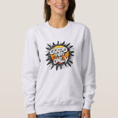 Sweatshirt Moletom Básico Feminino Good Vibes Only (Devant)
