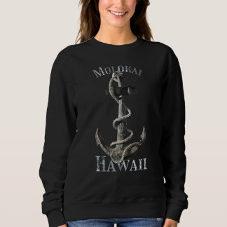 Sweatshirt Molokai Hawaii Vacation Ancre nautique Voile