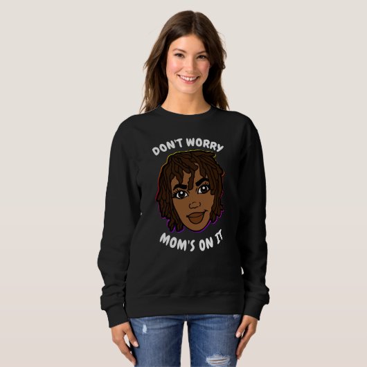 Sweatshirt MOM afro-américain (Devant entier)