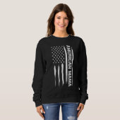 Sweatshirt Mom American Mama - American Flag Sayings (Devant entier)