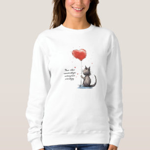 Sweatshirt Moments cardiaques Purr-fect   Meow velous Love