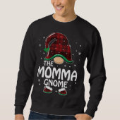Sweatshirt Momma Gnome Buffalo Plaid Matching Family Christma (Devant)