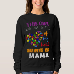Sweatshirt Mommy Mama Piece Girl Puzzle Autism Awareness