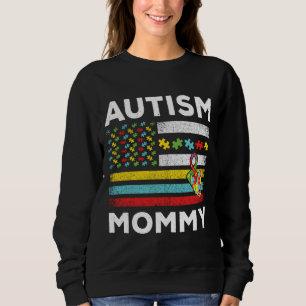 Sweatshirt Mommy Special Puzzle Flag Autism Awareness