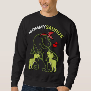 Sweatshirt Mommysaurus Maman 2 Enfants Dinosaur Maman Fête de